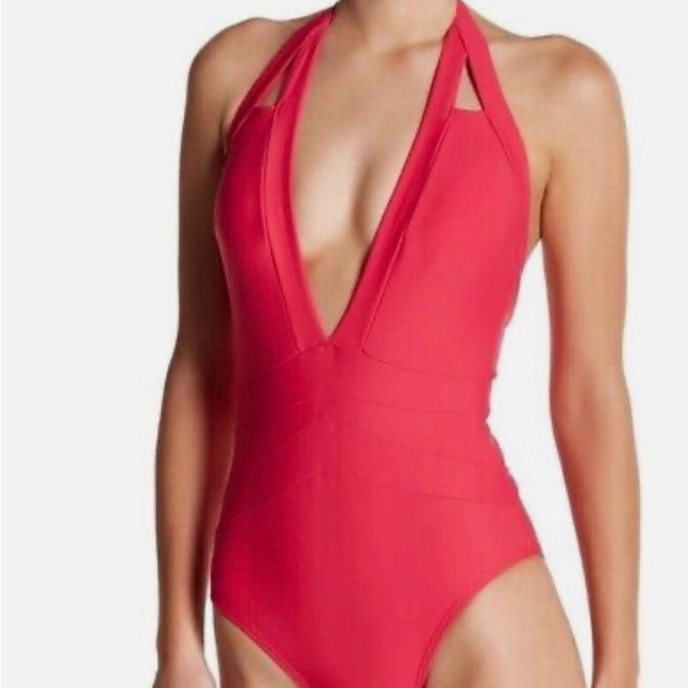 Ted Baker “Ralinda” Bright Pink One Piece Swimsuit. NWOT. US Size 4 or Small.